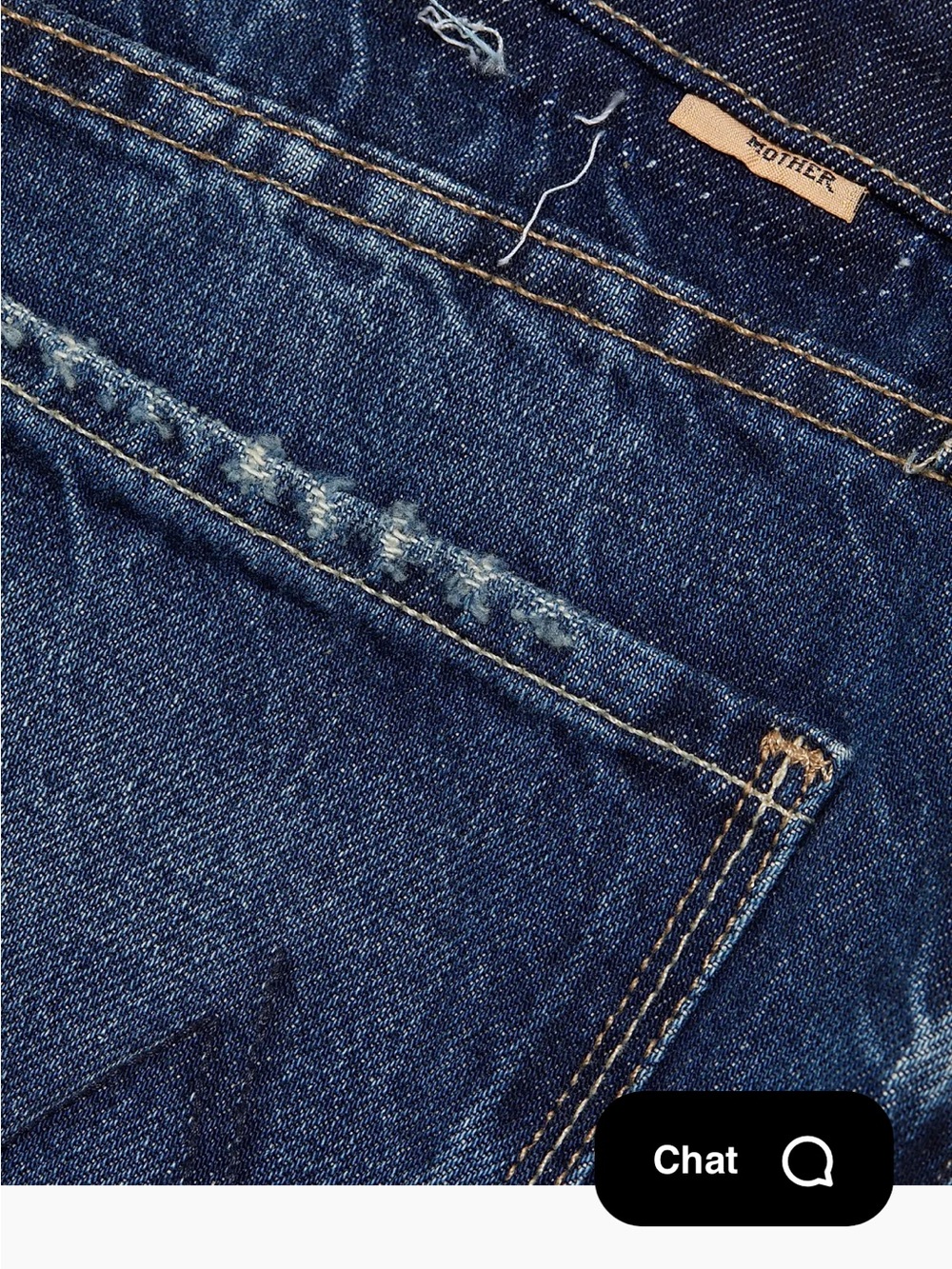 MOTHER Blue Wide-Leg Cropped Jeans - Picture 5 of 6